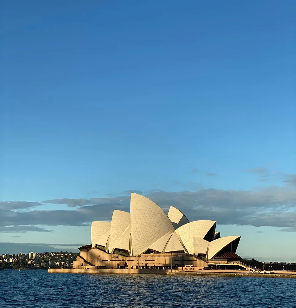 Sydney Opera House beside the harbour